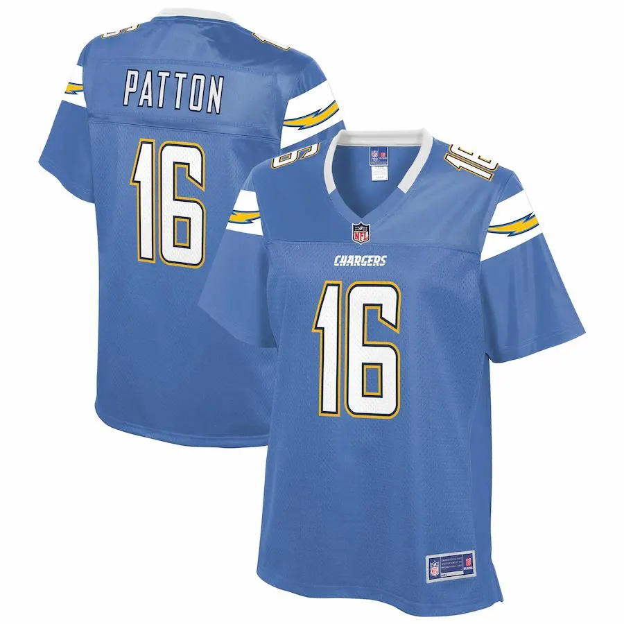 Andre Patton Los Angeles Chargers NFL Pro Line Women's Team Player Jersey - Powder Blue