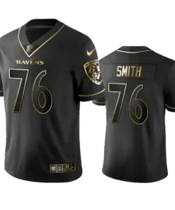 Andre Smith Baltimore Ravens Nike Golden Edition Vapor Limited Jersey - Anthracite