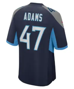 Andrew Adams Tennessee Titans Nike Home Game Player Jersey - Navy - Image 4