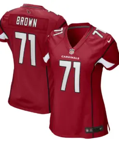 Alternative view of Andrew Brown Arizona Cardinals Nike Women's Game Player Jersey - Cardinal