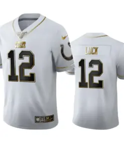 Andrew Luck Indianapolis Colts Nike 100th Season Golden Edition Jersey - White