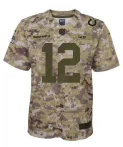 Alternative view of Andrew Luck Indianapolis Colts Nike Youth Salute to Service Game Jersey - Camo