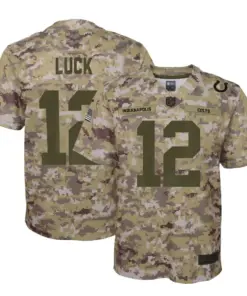 Andrew Luck Indianapolis Colts Nike Youth Salute to Service Game Jersey - Camo