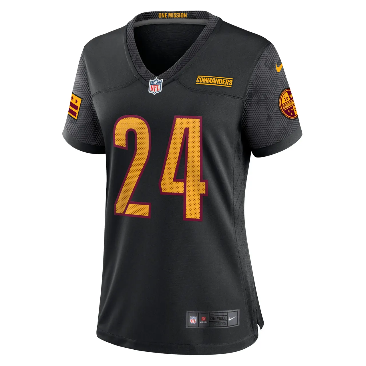 Antonio Gibson Washington Commanders Nike Women's Alternate Game Player Jersey - Black - Image 3