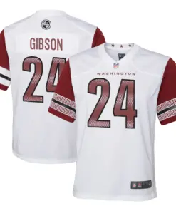 Antonio Gibson Washington Commanders Nike Youth Alternate Game Jersey - Black - Image 8
