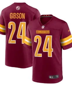 Alternative view of Antonio Gibson Washington Commanders Nike Youth Game Jersey - Burgundy
