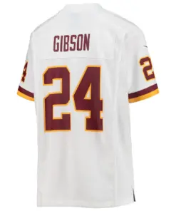Antonio Gibson Washington Commanders Nike Youth Team Game Jersey - White - Image 4