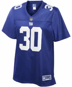 Alternative view of Antonio Hamilton New York Giants NFL Pro Line Women's Team Player Jersey - Royal Blue