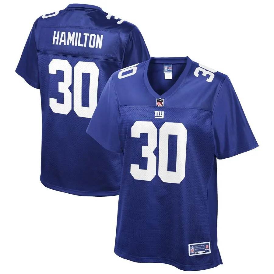 Antonio Hamilton New York Giants NFL Pro Line Women's Team Player Jersey - Royal Blue