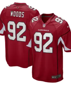 Alternative view of Antwaun Woods Arizona Cardinals Nike Game Player Jersey - Cardinal