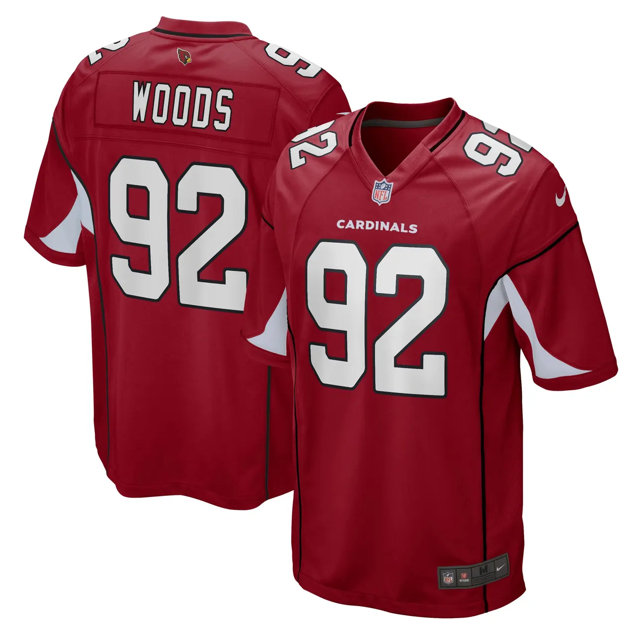 Antwaun Woods Arizona Cardinals Nike Game Player Jersey - Cardinal
