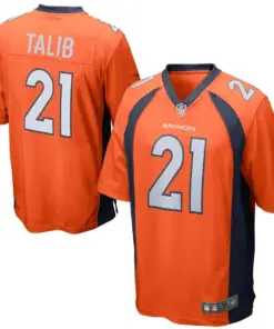 Aqib Talib Denver Broncos Nike Youth Team Color Game Jersey - Orange