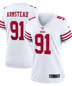 Alternative view of Arik Armstead San Francisco 49ers Nike Women's Player Game Jersey - White