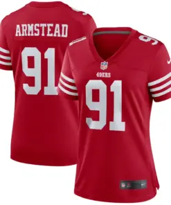 Arik Armstead San Francisco 49ers Nike Women's Player Game Jersey - White - Image 11