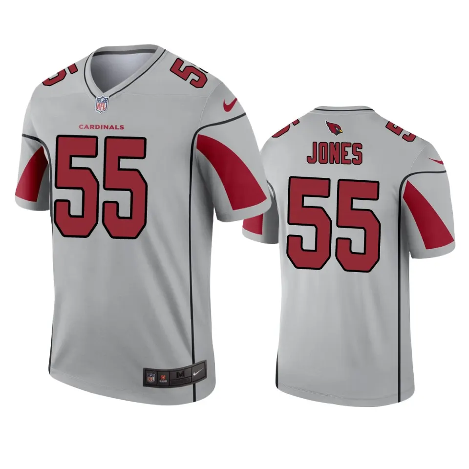 Chandler Jones Arizona Cardinals Nike Inverted Legend Jersey - Grey