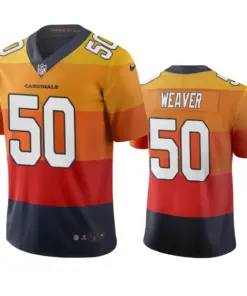 Evan Weaver Arizona Cardinals Nike City Edition Sunset Vapor Limited Jersey - Orange
