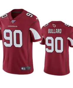 Jonathan Bullard Arizona Cardinals Nike 100th Season Vapor Limited Jersey - Cardinal Red