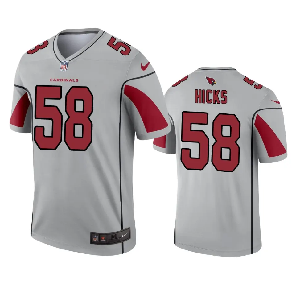 Jordan Hicks Arizona Cardinals Nike Inverted Legend Jersey - Grey