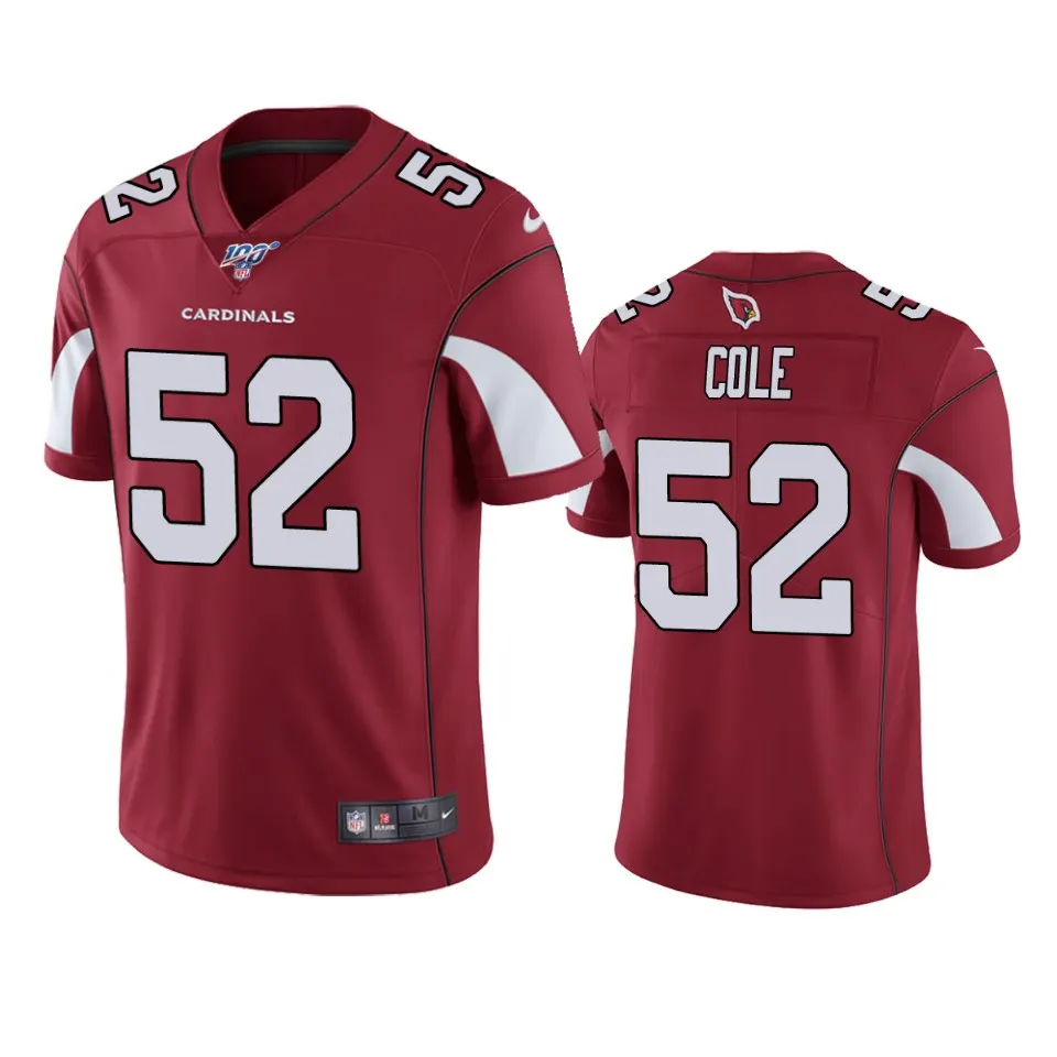 Mason Cole Arizona Cardinals Nike 100th Season Vapor Limited Jersey - Cardinal Red