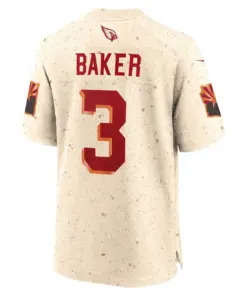 Budda Baker Arizona Cardinals Nike Rivalries Collection Game Jersey - Natural - Budda Baker Mens - Cream - Image 3