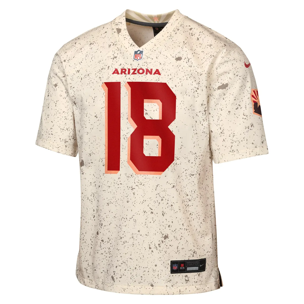 Marvin Harrison Jr. Arizona Cardinals Nike Youth Rivalries Collection Game Jersey - Cream - Image 2