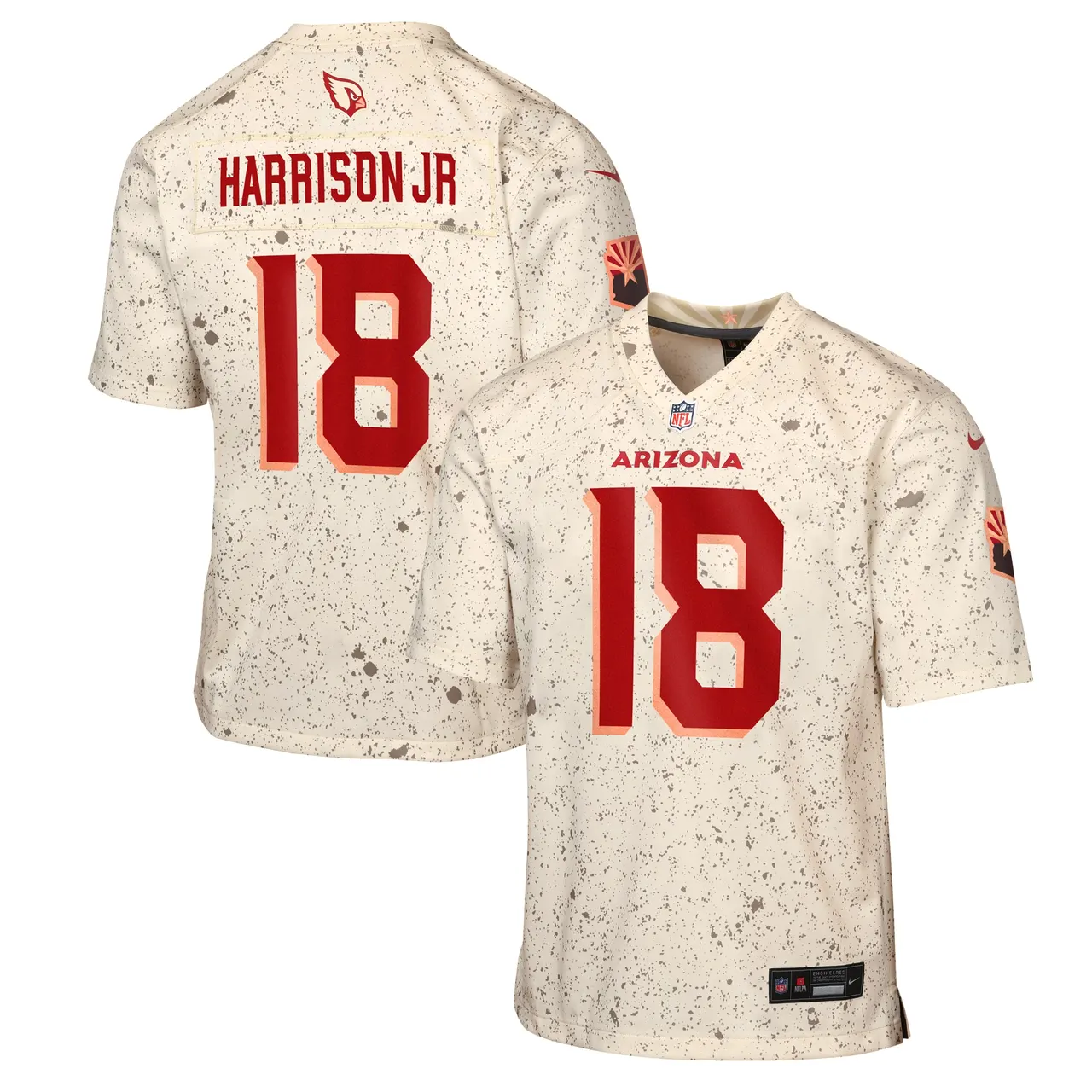Marvin Harrison Jr. Arizona Cardinals Nike Youth Rivalries Collection Game Jersey - Cream