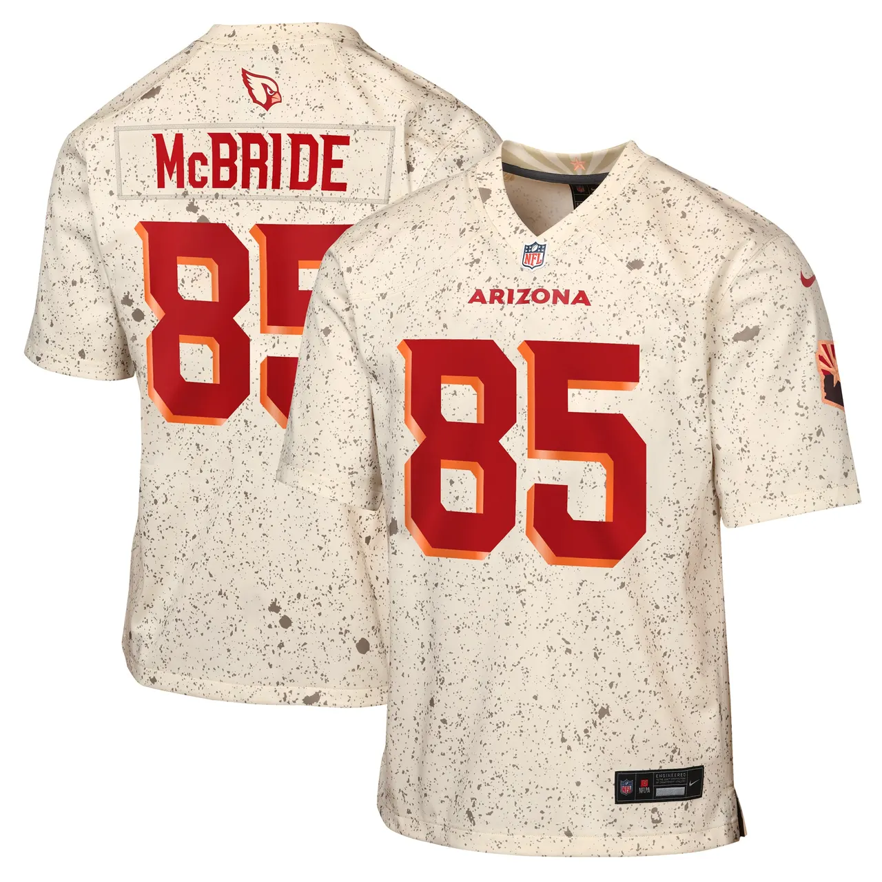 Trey McBride Arizona Cardinals Nike Youth Rivalries Collection Game Jersey - Natural - Trey McBride - Cream