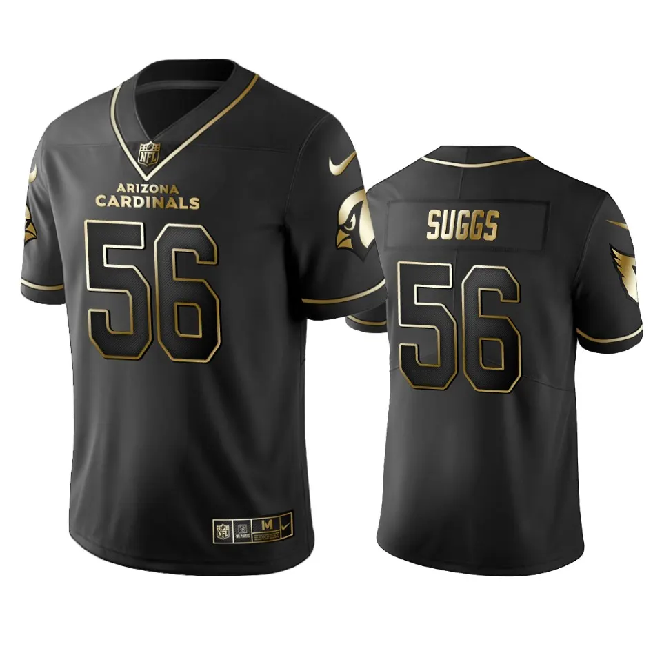 Terrell Suggs Arizona Cardinals Nike 2019 Golden Edition Vapor Untouchable Limited Jersey - Black