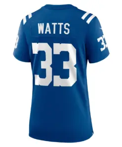 Armani Watts Indianapolis Colts Nike Women's Player Game Jersey - Royal Blue - Image 4