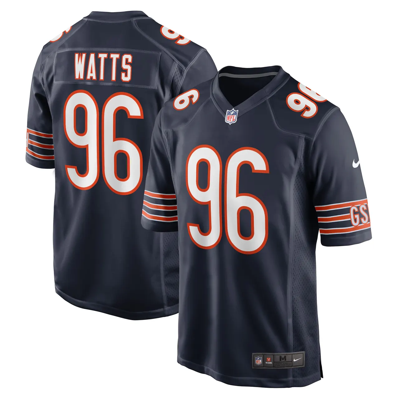 Armon Watts Chicago Bears Nike Game Player Jersey - Navy - Image 2