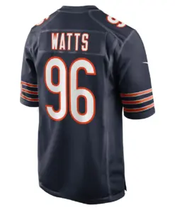 Armon Watts Chicago Bears Nike Game Player Jersey - Navy - Image 4