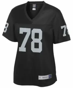 Alternative view of Art Shell Las Vegas Raiders NFL Pro Line Women's Retired Player Replica Jersey - Black