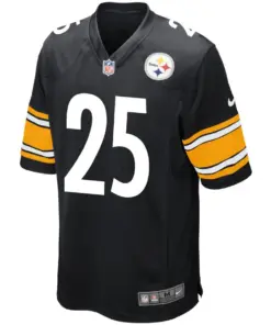 Alternative view of Artie Burns Pittsburgh Steelers Nike Game Jersey - Black