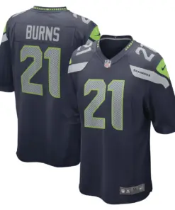 Artie Burns Seattle Seahawks Nike Game Player Jersey - College Navy
