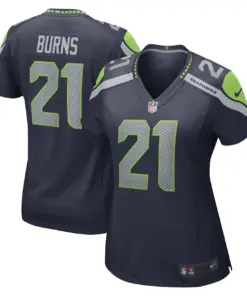 Artie Burns Seattle Seahawks Nike Women's Game Player Jersey - College Navy - Image 2