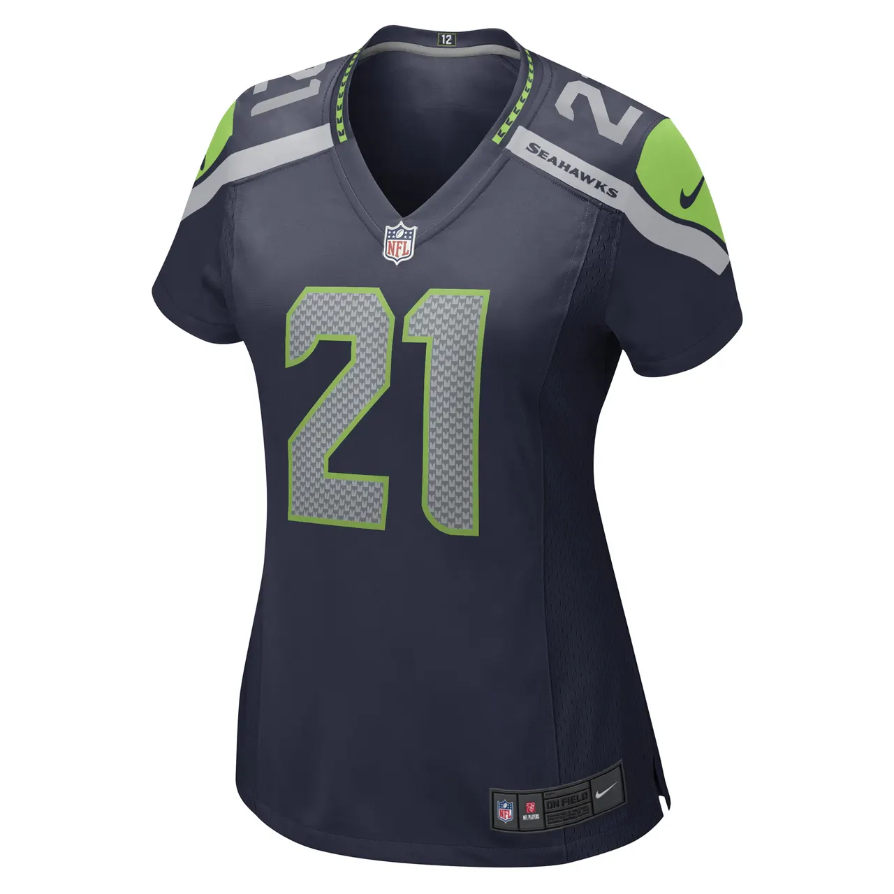 Artie Burns Seattle Seahawks Nike Women's Game Player Jersey - College Navy - Image 3