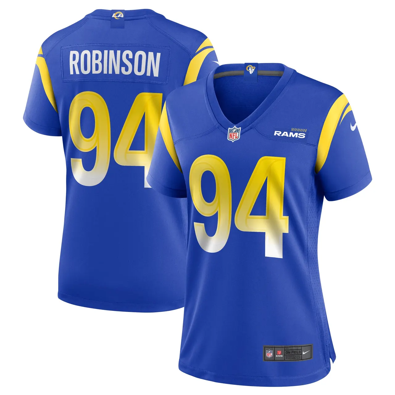 A'Shawn Robinson Los Angeles Rams Nike Women's Game Jersey - Royal Blue - Image 2