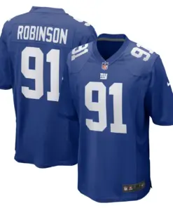 Alternative view of A'Shawn Robinson New York Giants Nike Team Game Jersey - Royal Blue