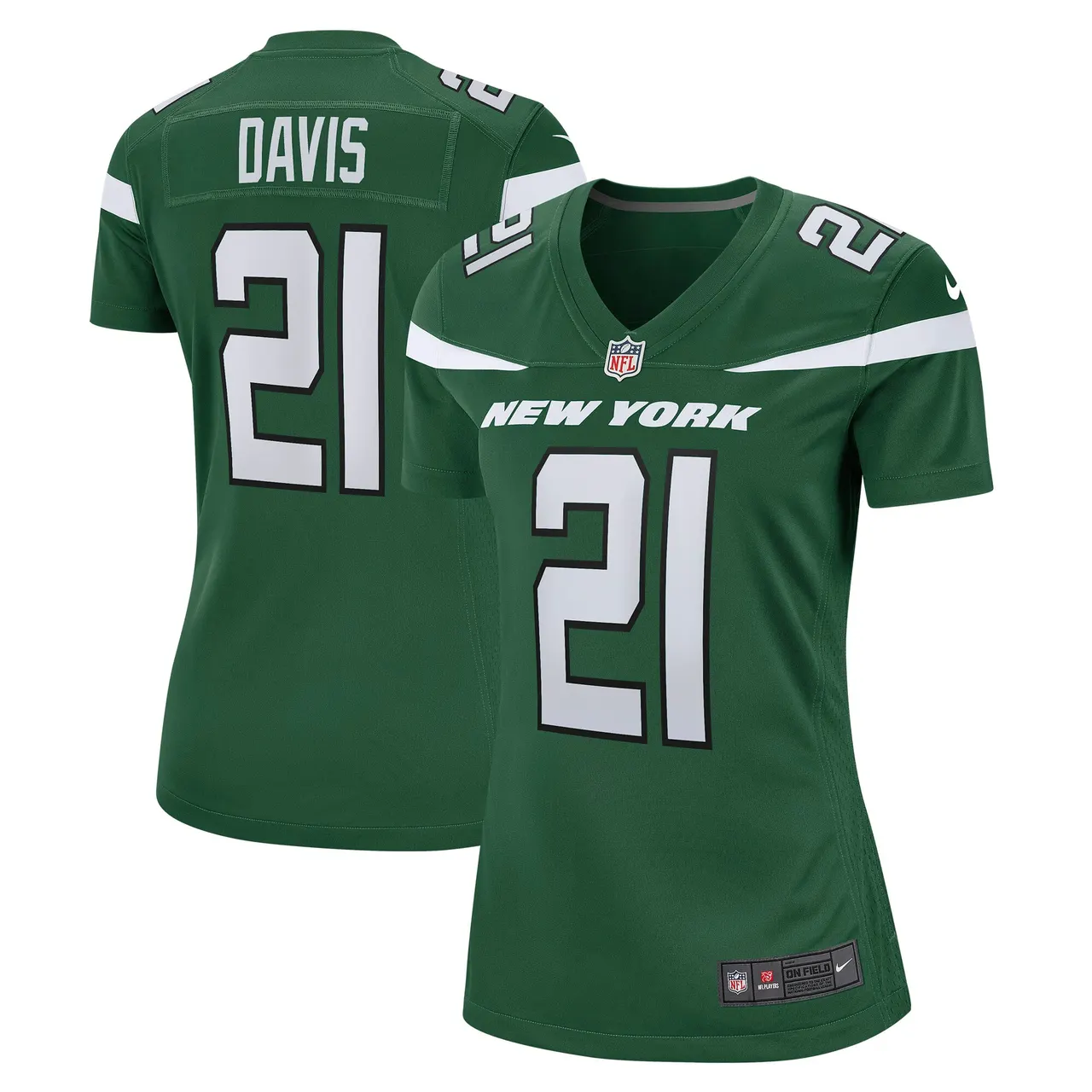 Ashtyn Davis New York Jets Nike Women's Game Player Jersey - Gotham Green - Image 2