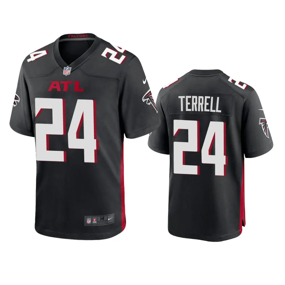 A.J. Terrell Atlanta Falcons Nike 2020 NFL Draft Game Jersey - Anthracite