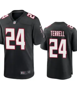 A.J. Terrell Atlanta Falcons Nike 2020 Throwback NFL Draft Game Jersey - Anthracite