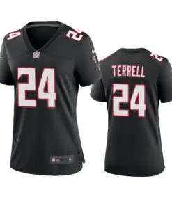 A.J. Terrell Atlanta Falcons Nike Women's 2020 Throwback NFL Draft Game Jersey - Anthracite