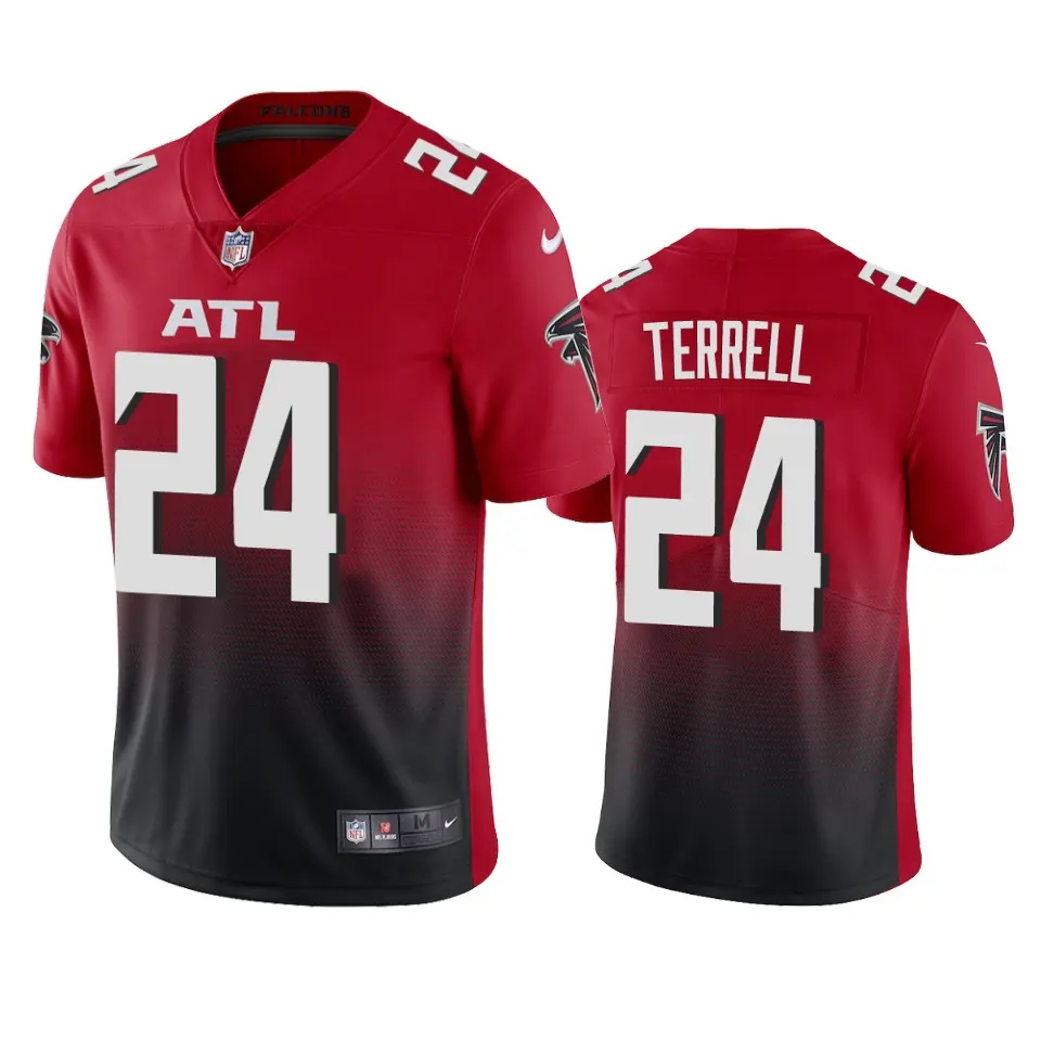 A.J. Terrell Atlanta Falcons Nike 2020 2nd Alternate NFL Draft Vapor Limited Jersey - Red