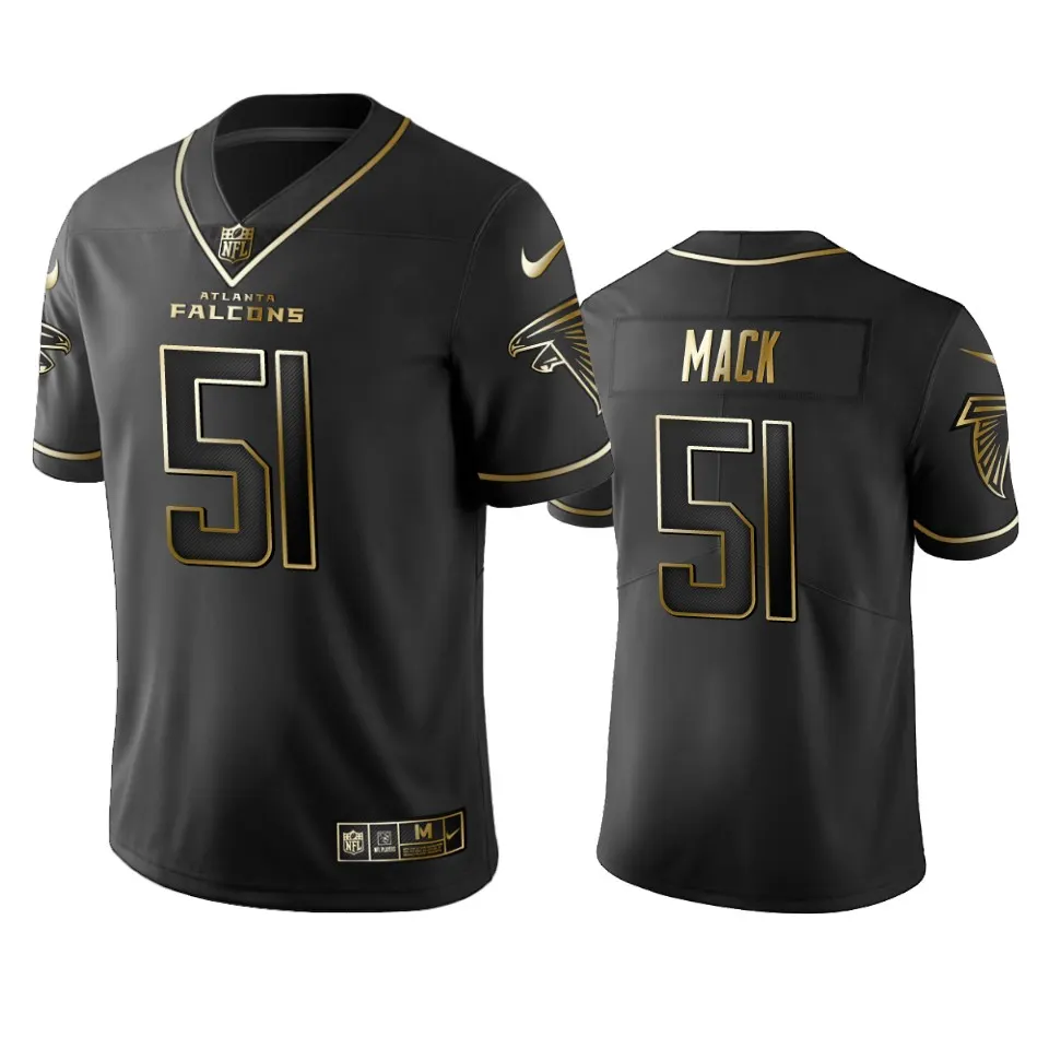 Alex Mack Atlanta Falcons Nike 2019 Golden Edition Vapor Untouchable Limited Jersey - Black