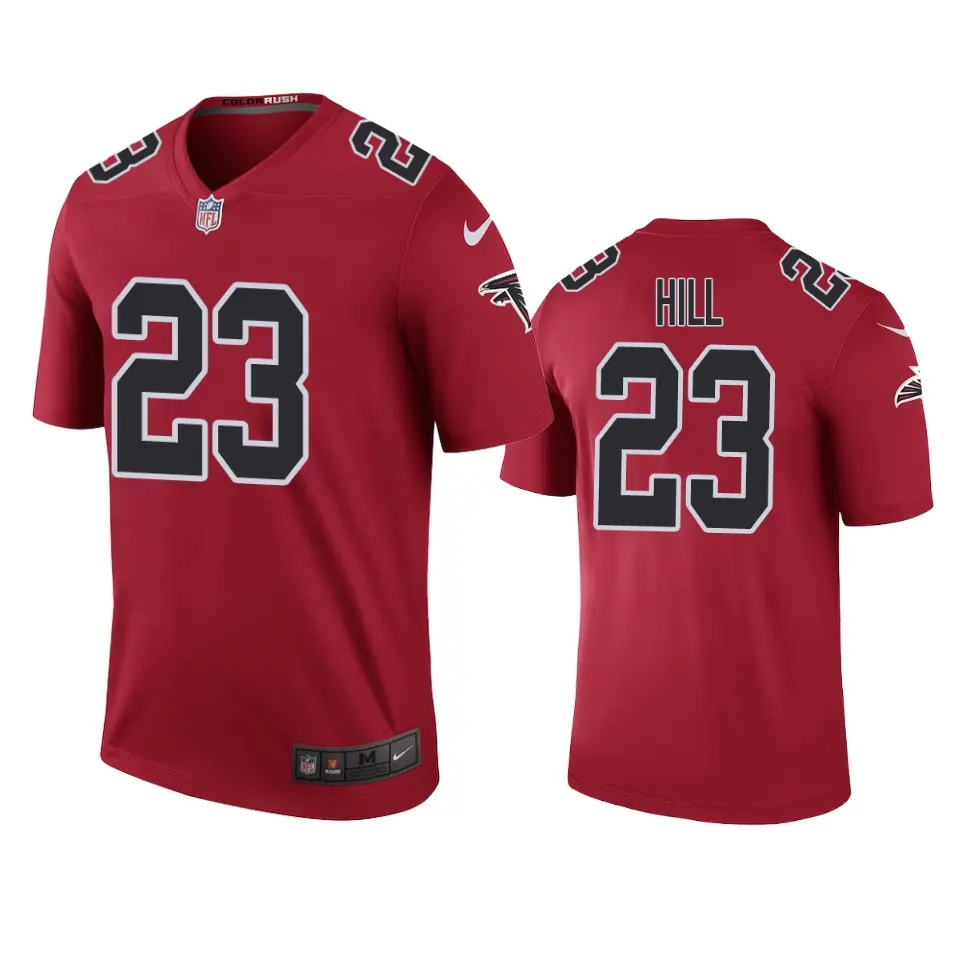 Brian Hill Atlanta Falcons Nike Color Rush Legend Jersey - Red