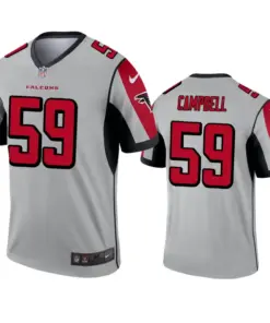 De'Vondre Campbell Atlanta Falcons Nike Inverted Legend Jersey - Grey