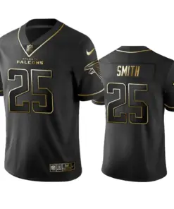 Ito Smith Atlanta Falcons Nike 2019 Golden Edition Vapor Untouchable Limited Jersey - Black