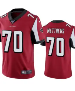 Jake Matthews Atlanta Falcons Nike 100th Season Vapor Limited Jersey - Red
