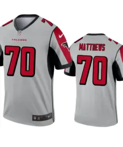Jake Matthews Atlanta Falcons Nike Inverted Legend Jersey - Grey