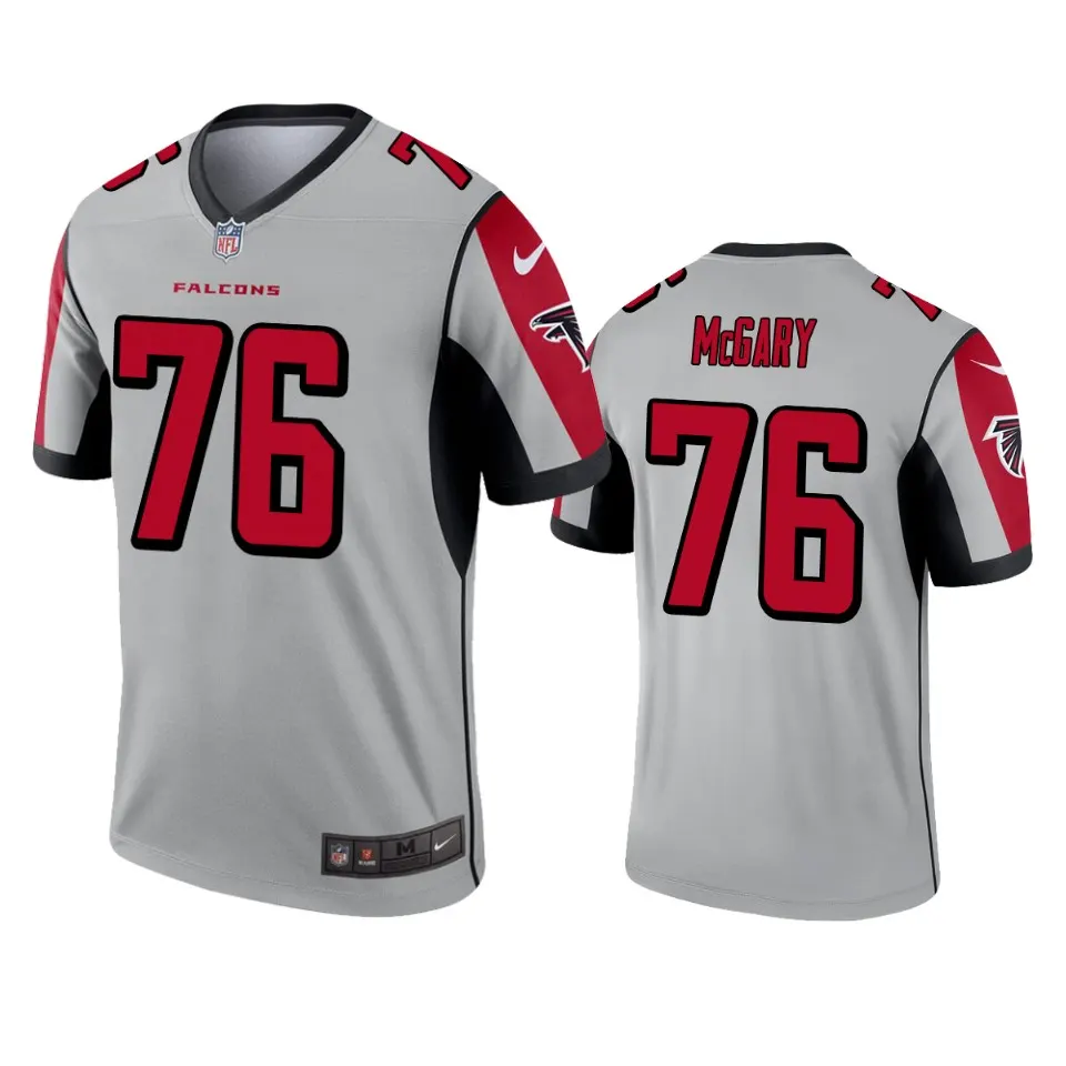Kaleb McGary Atlanta Falcons Nike Inverted Legend Jersey - Grey